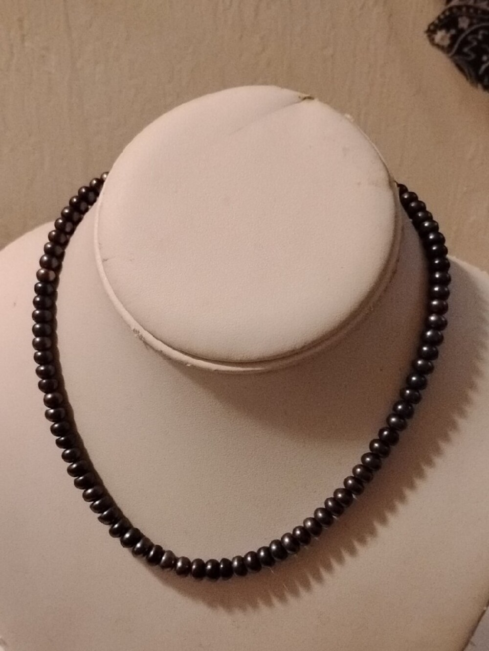 Honora Single Strand Black Pearl Necklace 15-3/4